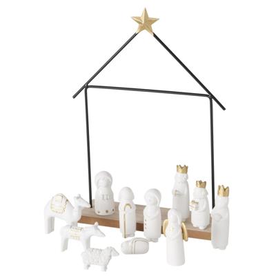 Boltze Home kerststal 12-delig 22x6x32cm