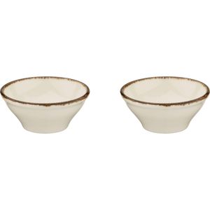 Maastricht Porselein Schaal Akoya 16 cm 50 cl Crème Porselein 2 stuks