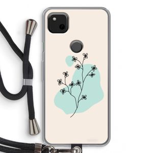Love your petals: Pixel 4a Transparant Hoesje met koord