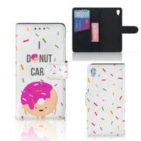 Sony Xperia Z3 | Book Cover | Donut Roze | Portemonnee hoesje Sony Xperia Z3 | Book Cover | Donut Roze | Portemonnee hoesje