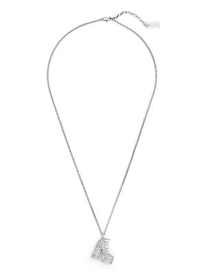 Marc Jacobs collier Kiki à pendentif slogan - Argent
