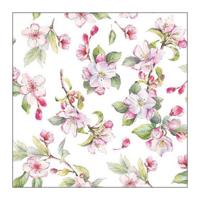 Ambiente servet 25 spring blossom white