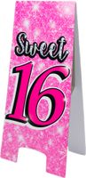 Waarschuwingsbord Sweet 16