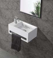 Saniclear Bali solid surface fontein 36x20cm links