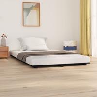 Bedframe massief grenenhout zwart 135x190 cm - thumbnail