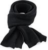 Beechfield CB424 Classic Waffle Knit Scarf - Black - 175 x 28 cm