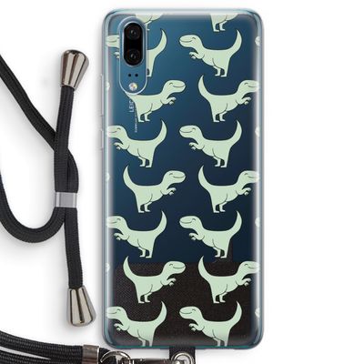 Dinos: Huawei P20 Transparant Hoesje met koord