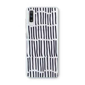 Moroccan stripes: Samsung Galaxy A70 Transparant Hoesje