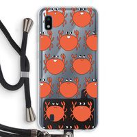 Krab: Samsung Galaxy A10 Transparant Hoesje met koord