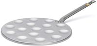 De Buyer Poffertjespan Mineral B Pro - ø 27 cm - 15 poffertjes - zonder antiaanbaklaag