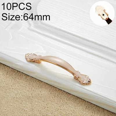 10 stuks 6032A_64 wit Amber verf kast kabinet handvat pitch: 64mm