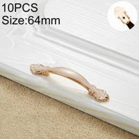 10 stuks 6032A_64 wit Amber verf kast kabinet handvat pitch: 64mm