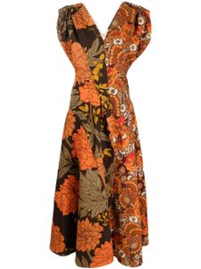colville robe Expressionist à fleurs - Orange