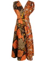 colville robe Expressionist à fleurs - Orange