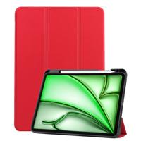 Basey Apple iPad Air 6 13 (2024) Hoesje Kunstleer Hoes Case Cover -Rood - thumbnail