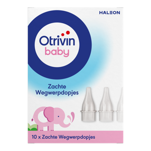 Otrivin Baby Wegwerpdopjes bij Otrivin Baby Aspirator neusjesreiniger