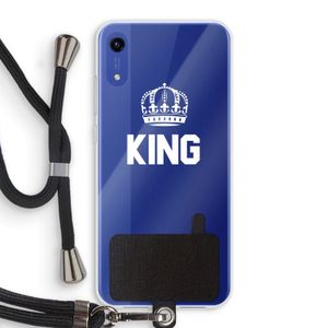 King zwart: Honor Play 8A Transparant Hoesje met koord