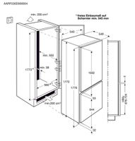 Zanussi ZBB28460SA koel-vriescombinatie Ingebouwd Wit 277 l A++ - thumbnail