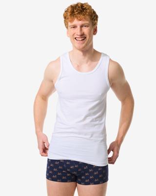 HEMA Herenhemden perfect comfort naadloos - 2 stuks wit (wit)