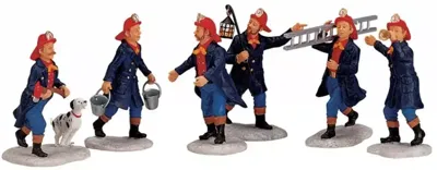 Lemax fireman s/6 kerstdorp figuur type 6 2000