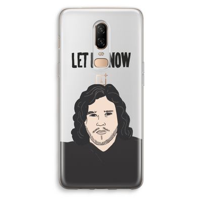 Let It Snow: OnePlus 6 Transparant Hoesje