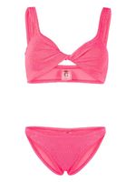 Hunza G bikini Juno à effet froissé - Rose