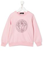 Versace Kids sweat à logo Medusa - Rose