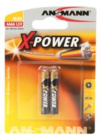 Ansmann X-Power Alkaline batterij mini AAAA / LR08 | 2 stuks - 1510-0005 1510-0005