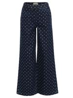 LOOXS Little winter denim wide leg broek meisjes - blauw - hart