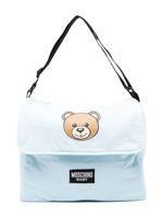 Moschino Kids sac à langer à logo Teddy Bear - Bleu - thumbnail