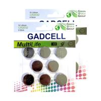 Gadcell knoopcel batterijen set - type CR2032 - 16x stuks - 3V Lithium - thumbnail