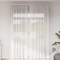Gordijnen voile met roedezakken 2 st wit Gordijnen voile met roedezakken 2 st wit