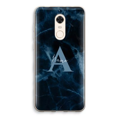 Midnight Marble: Xiaomi Redmi 5 Transparant Hoesje