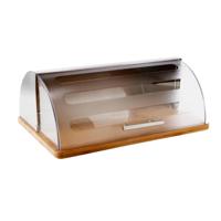 Broodtrommel - roestvrijstaal - met deksel - 40 x 17 x 29 cm - 7 liter