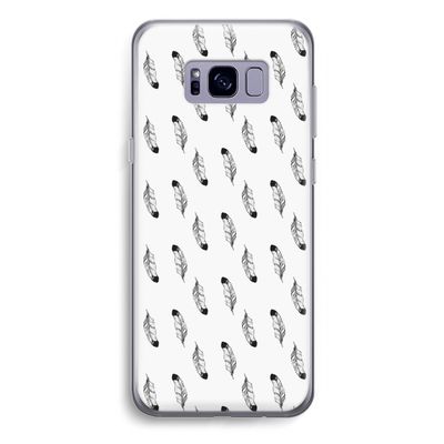 Pluimen: Samsung Galaxy S8 Plus Transparant Hoesje