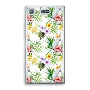 Gele kuif: Sony Xperia XZ1 Compact Transparant Hoesje