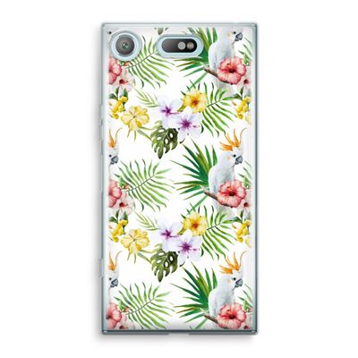 Gele kuif: Sony Xperia XZ1 Compact Transparant Hoesje