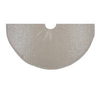 Kerstboomrok - parel champagne - D120 cm - glanzend - kerstboom kleed