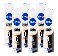 Nivea Black & White Invisible Ultimate Impact Deodorant Spray Multiverpakking