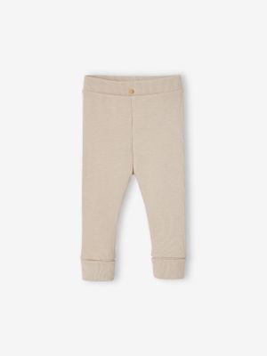 Lange legging voor baby's BASICS beige