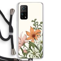 Floral bouquet: Xiaomi Mi 10T 5G Transparant Hoesje met koord
