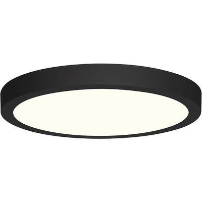 LED Downlight - 18W - Natuurlijk Wit 4200K - Mat Zwart - Opbouw - Rond - Aluminium - Ø225mm
