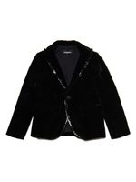 DSQUARED2 KIDS blazer strassée à simple boutonnage - Noir