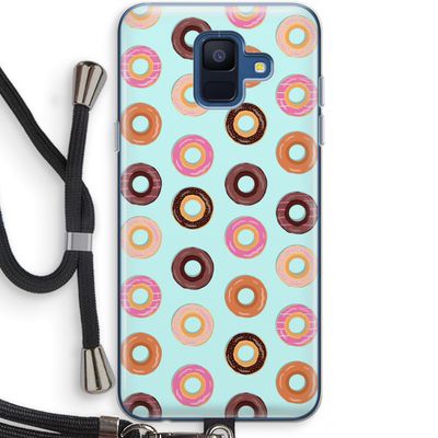 Donuts: Samsung Galaxy A6 (2018) Transparant Hoesje met koord