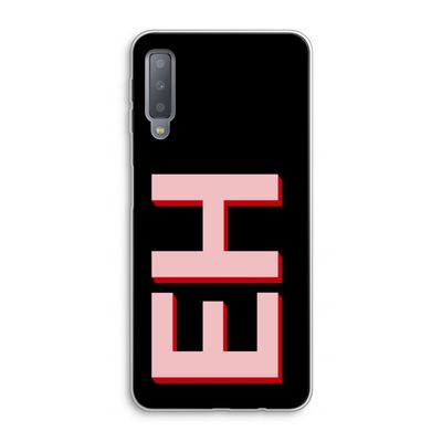 Monogram: Samsung Galaxy A7 (2018) Transparant Hoesje
