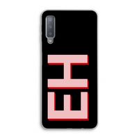 Monogram: Samsung Galaxy A7 (2018) Transparant Hoesje