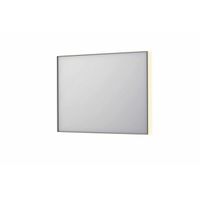INK SP32 spiegel - 100x4x80cm rechthoek in stalen kader incl indir LED - verwarming - color changing - dimbaar en schakelaar - geborsteld RVS 8410063