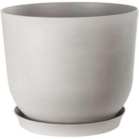 Ronde bloempot - TUIN ID - Swing Round - Ø 30 - 13 L - H 25 cm - Witte steen