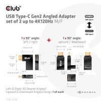 club3D USB 3.2 Gen 2 (USB 3.1 Gen 2) Adapter [1x USB-C stekker - 1x USB-C bus] Adapter USB 3.2 Typ C - thumbnail