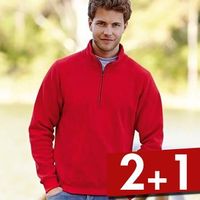 Fruit of the Loom Zip Neck Sweat - thumbnail